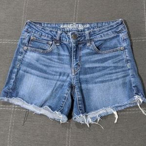 American Eagle Stretch Denim Cut-Off Shorts